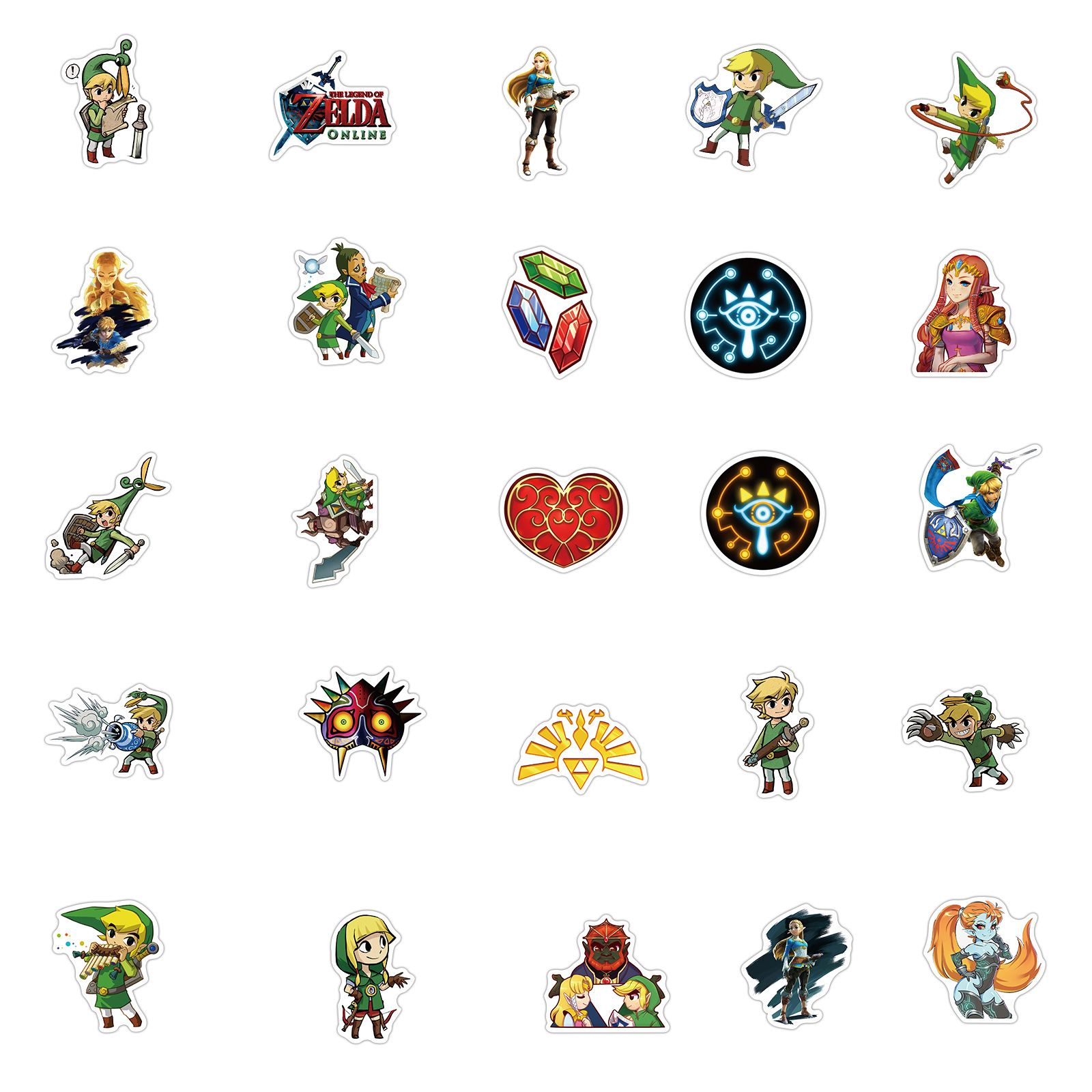10 50Pcs Lot Cartoon Stickers The Legend of Zelda Waterproof Suitcase Skateboard Notebook Refrigerator Naklejki Decals 4 - Zelda Plush
