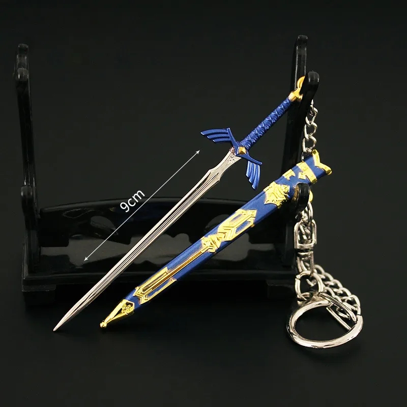 9 12cm Legend of Zeldas Link Master Sword Model Pendant Keychain for Men Kingdom Tears The 4 - Zelda Plush