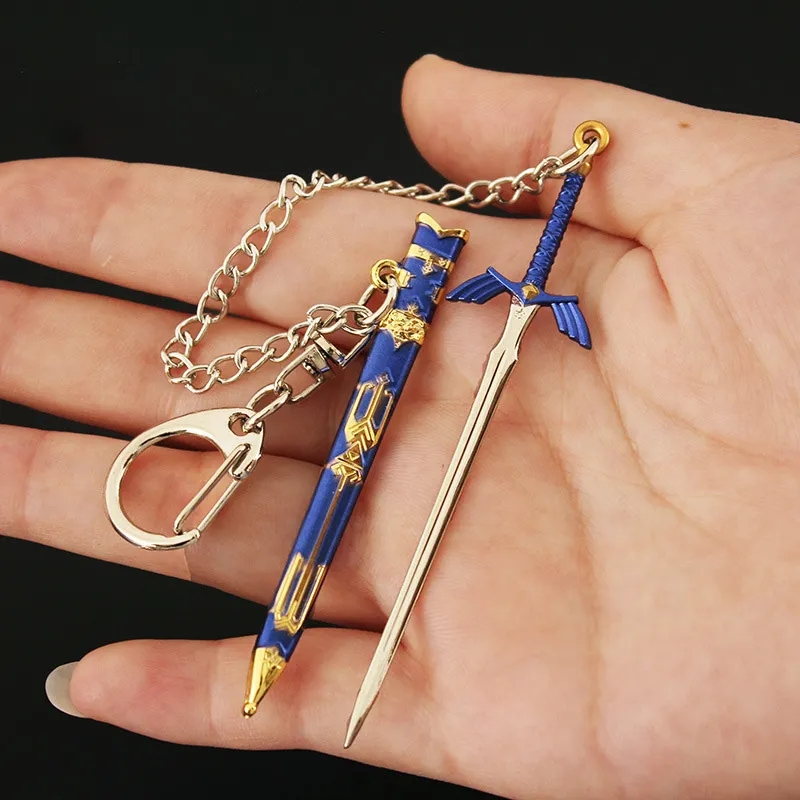 9 12cm Legend of Zeldas Link Master Sword Model Pendant Keychain for Men Kingdom Tears The - Zelda Plush