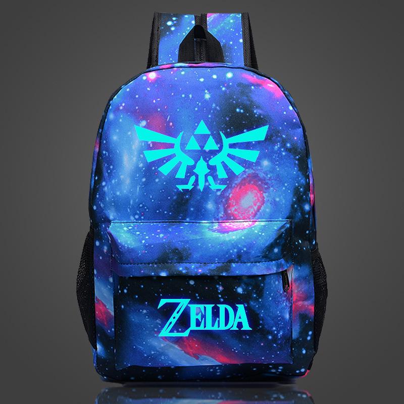 Anime The Legend of Zelda Mochila School Bag noctilucous Luminous Backpack Student bag Notebook backpack Daily 1 - Zelda Plush
