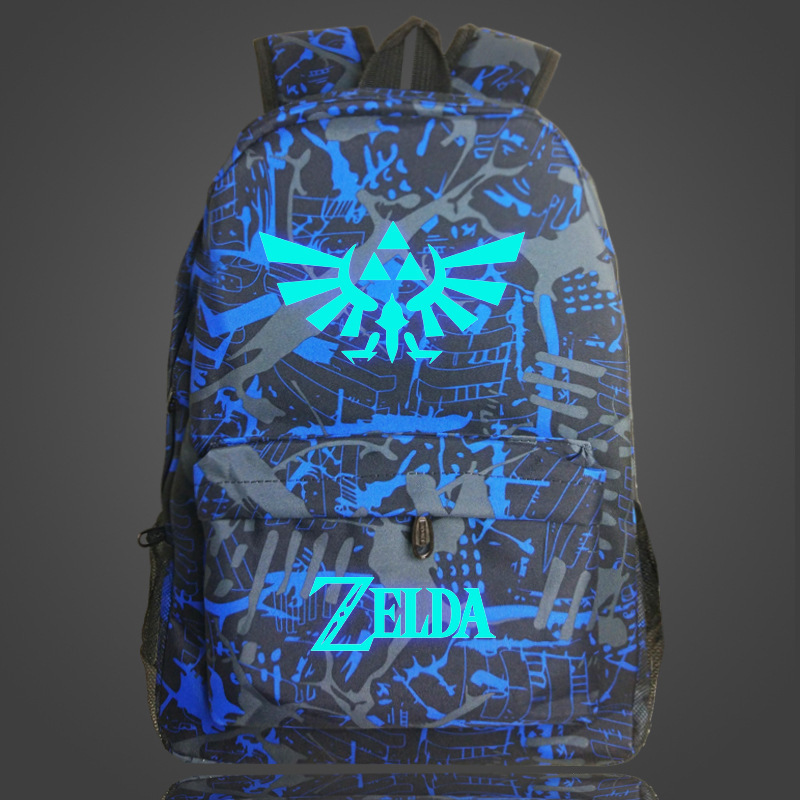 Anime The Legend of Zelda Mochila School Bag noctilucous Luminous Backpack Student bag Notebook backpack Daily 4 - Zelda Plush