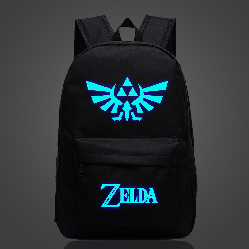 Anime The Legend of Zelda Mochila School Bag noctilucous Luminous Backpack Student bag Notebook backpack Daily - Zelda Plush