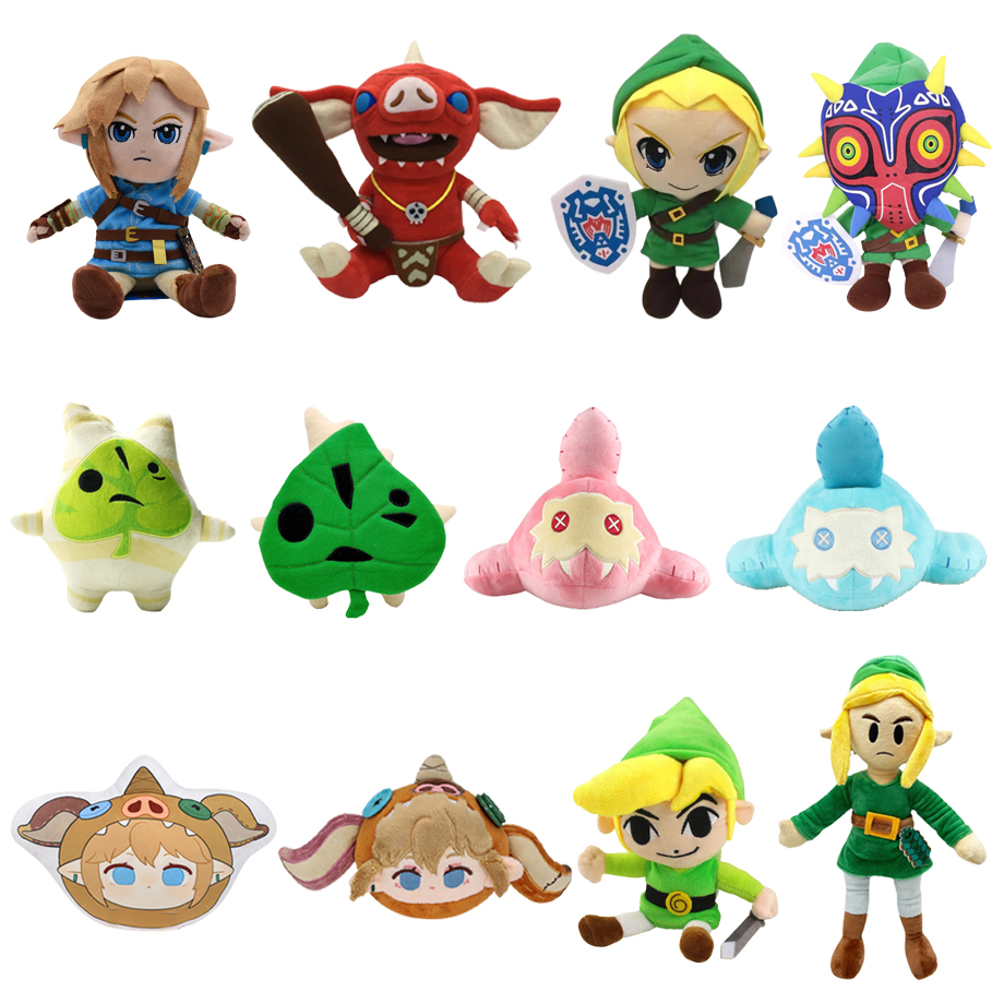 Anime The Legend of Zelda Plush Stuffed Soft Toys Cartoon Game Bokoblin Forest Elf Seed Man - Zelda Plush