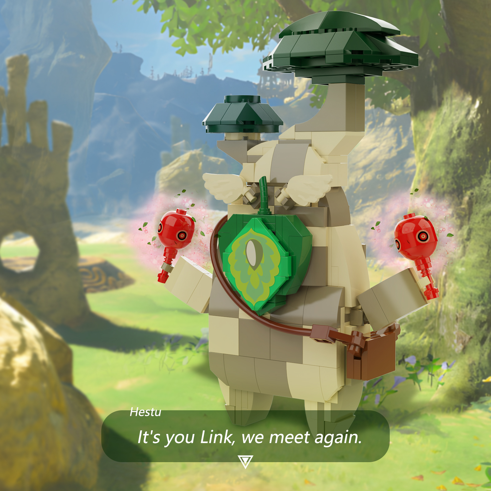 BuildMoc BOTW Korok Yahaha King Building Blocks Set Cute Game Merch Action Character Bricks Toys For 2 - Zelda Plush