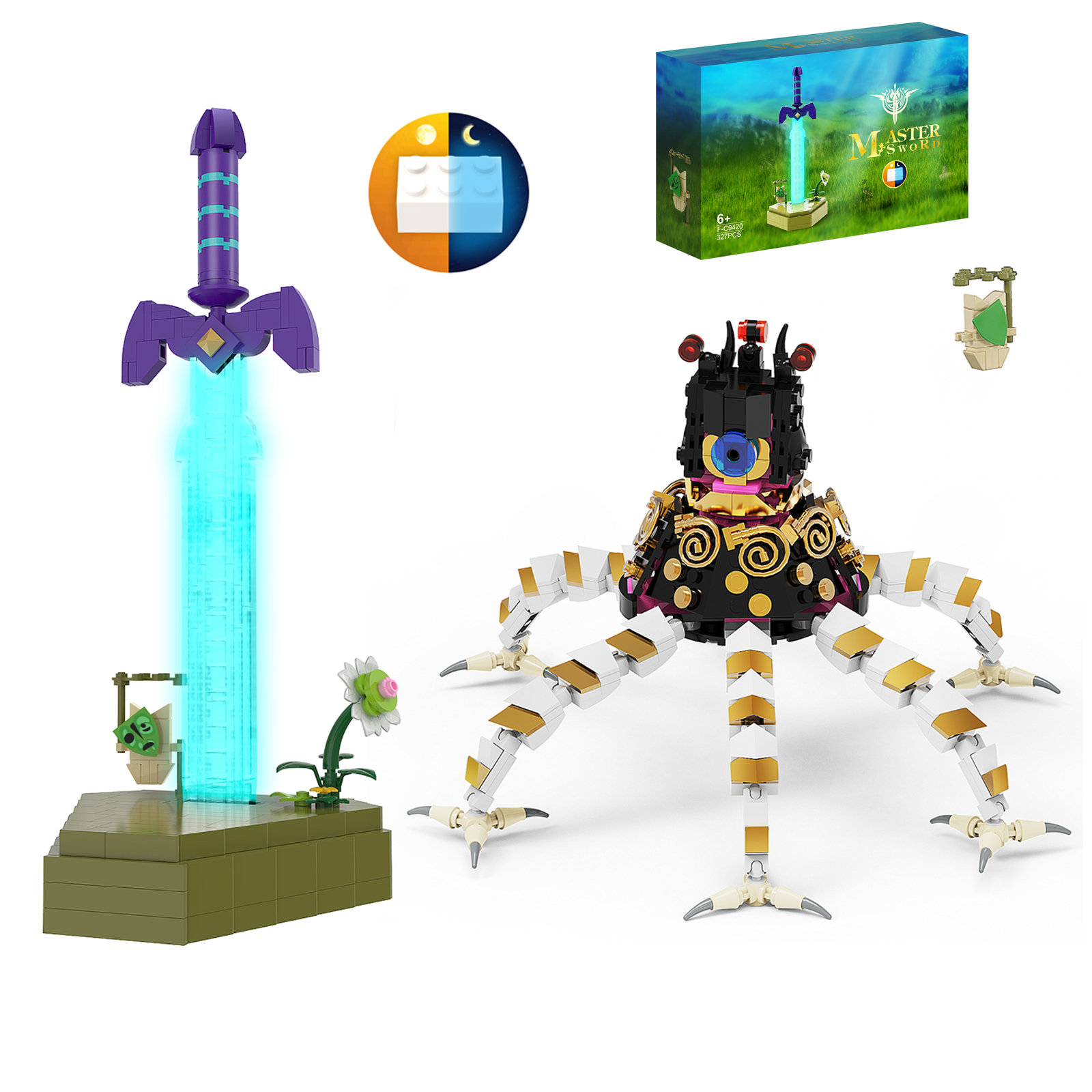 BuildMoc Breath Of The Wild Guardian Building Blocks Set For Zeldaed Tears of the Kingdom Octopus - Zelda Plush
