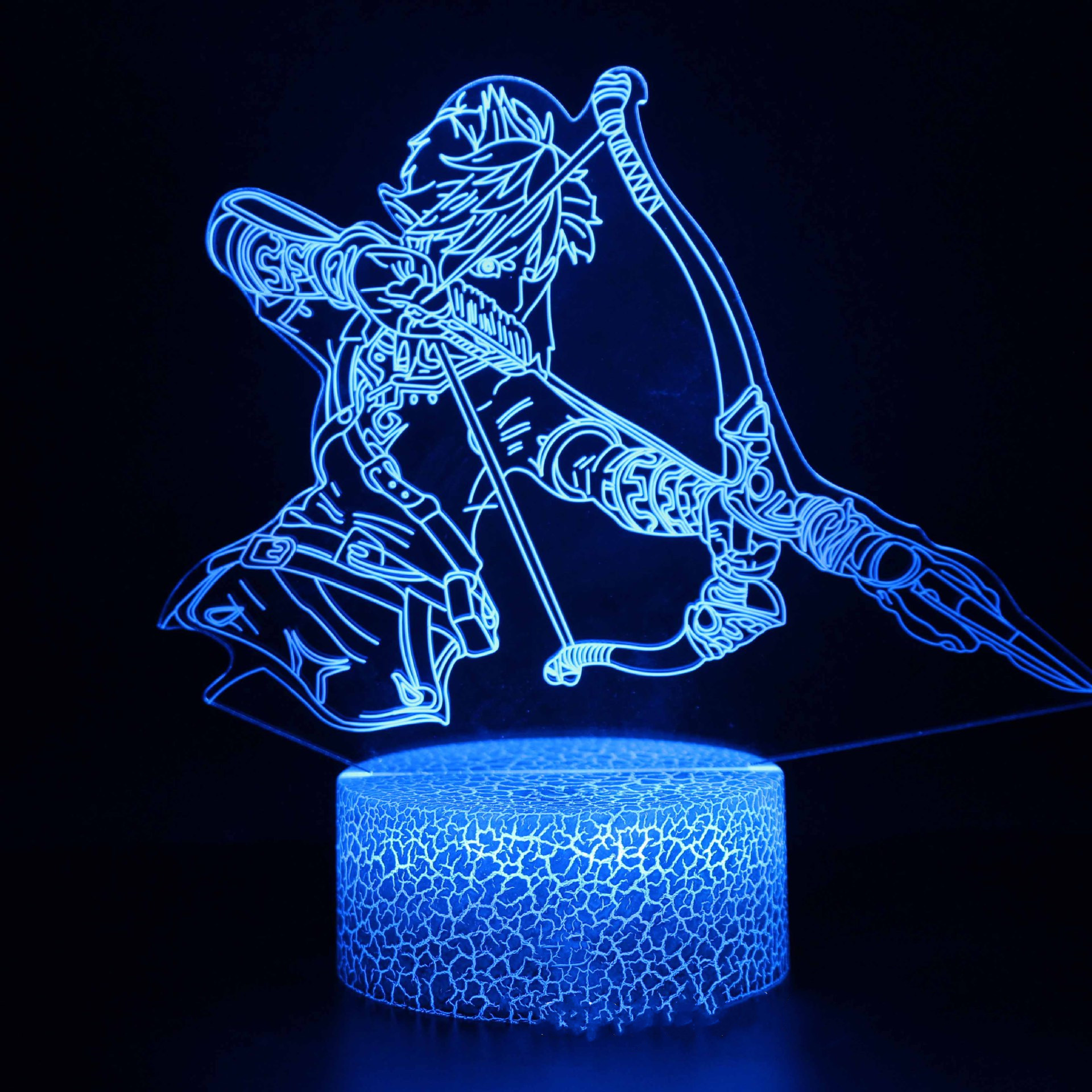 Cartoon Zelda Night Lights 3D Led Anime Lamp Link Breath of the Wild Lighting Bedroom Decoration 5 - Zelda Plush