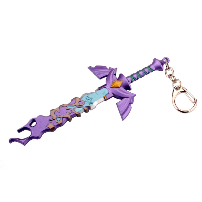 Game Keychain Kingdom of Zelda Tear Link Hero Master Sword Metal Model Weapon New Product Pendant 3 - Zelda Plush