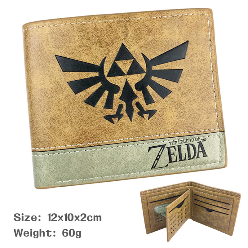Legend of Zelda Link Wild Breath Men Women Boys Girls Short Leather Bi Fold Wallet Purse 1 - Zelda Plush