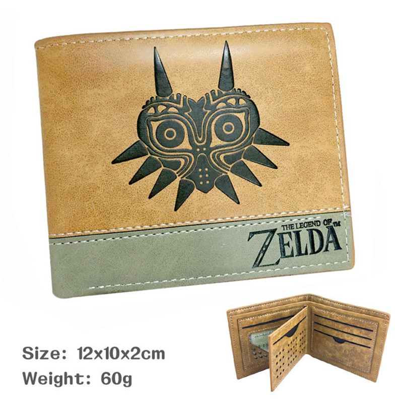 Legend of Zelda Link Wild Breath Men Women Boys Girls Short Leather Bi Fold Wallet Purse 2 - Zelda Plush