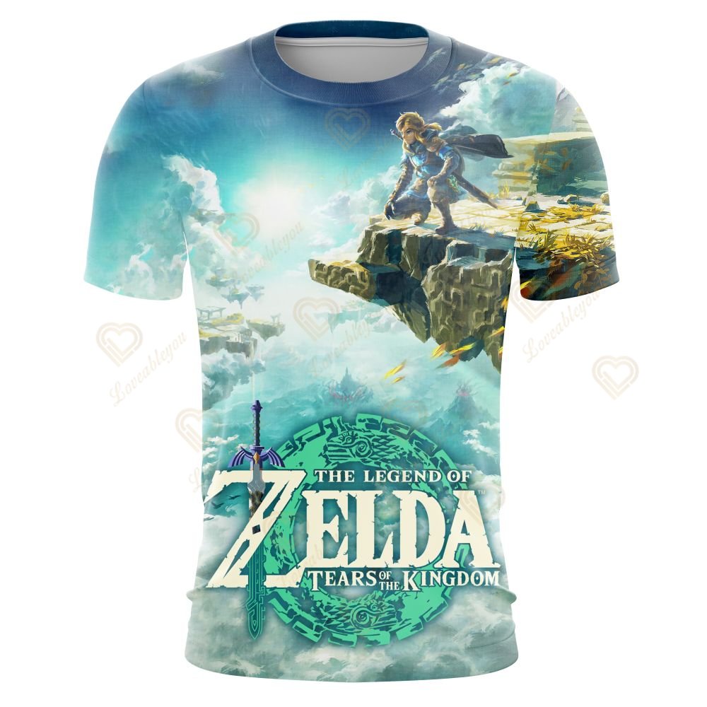 Summer New Zelda Tee T Shirt Oversize Zelda Graphic T Shirts Kingdom Tears Men S and - Zelda Plush