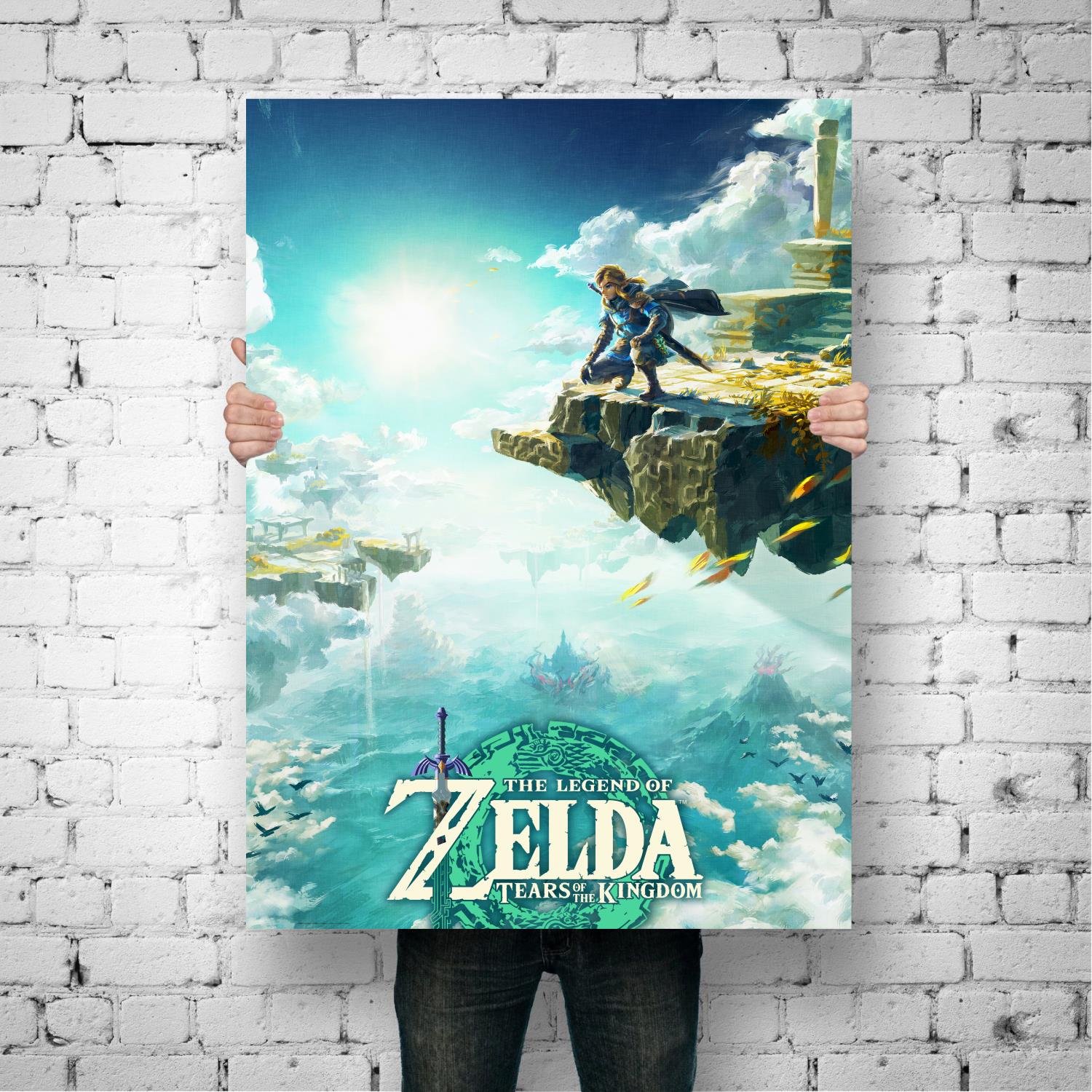 Tears of the Kingdom Game Poster Boys Room Decorations Video Game Personalized Gift Modern Family bedroom 2 - Zelda Plush