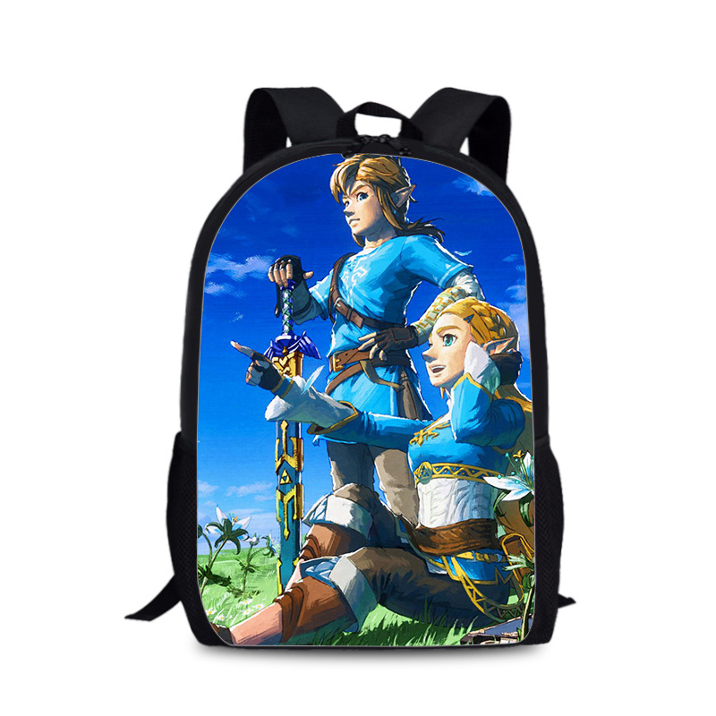 The Legend of Zelda Backpack Anime Game Children Shoulders Bag Cartoon Students Large Capacity Schoolbag Boys 3 - Zelda Plush