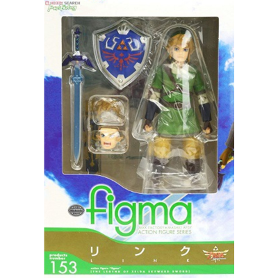 The Legend of Zelda Skyward Sword 14cm Link Action Figure Figma 153 Changeable Accessories PVC Model - Zelda Plush