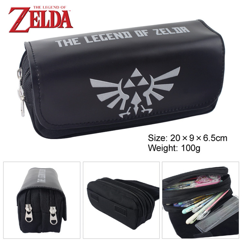 The Legend of Zelda Tears of the Kingdom Pencil Case Wallet Purse School Pen Zipper Canvas - Zelda Plush