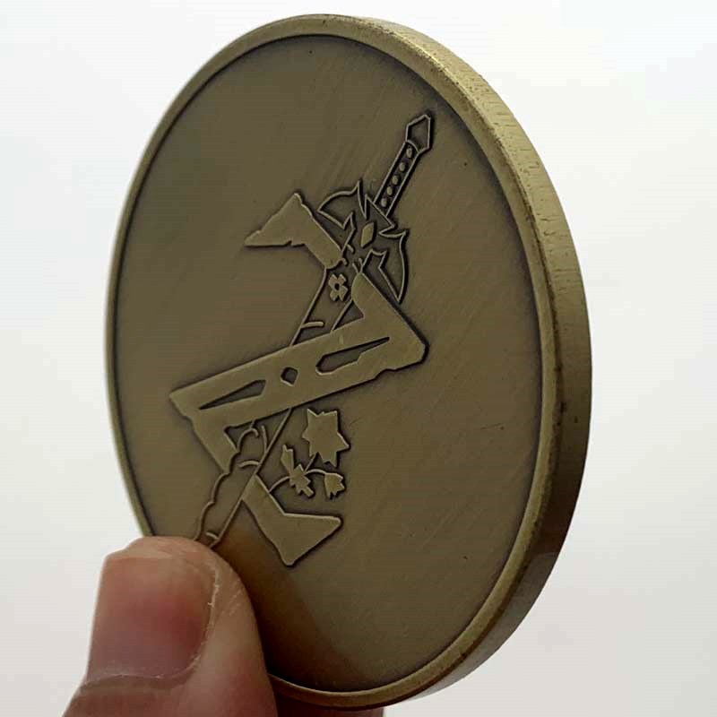 Zeldas Commemorative Coin Tears of The Kingdom Game Figures Souvenir Coins Transparent Box Holder Collection Toy 2 - Zelda Plush